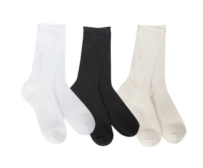 Pointelle Crew Sock