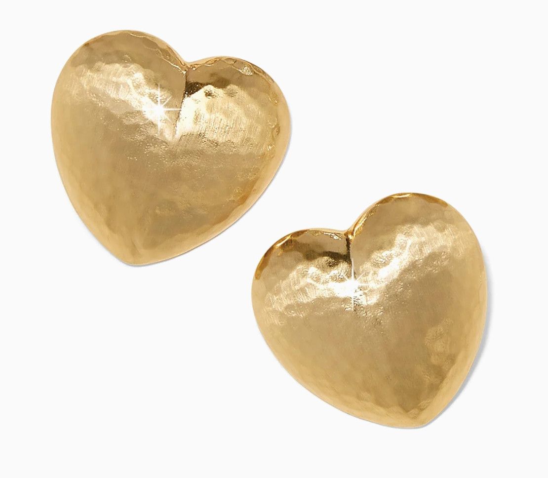 Trianon Heart Earrings Gold