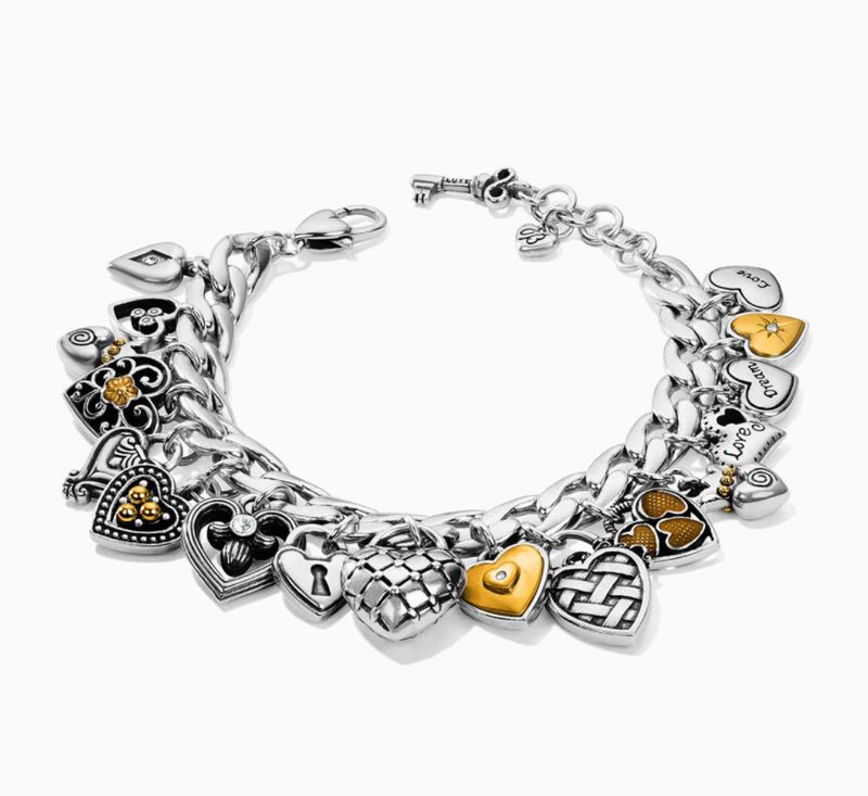 One Heart Charm Bracelet