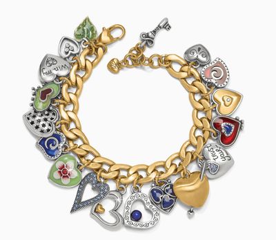 One Heart Color Charm Bracelet