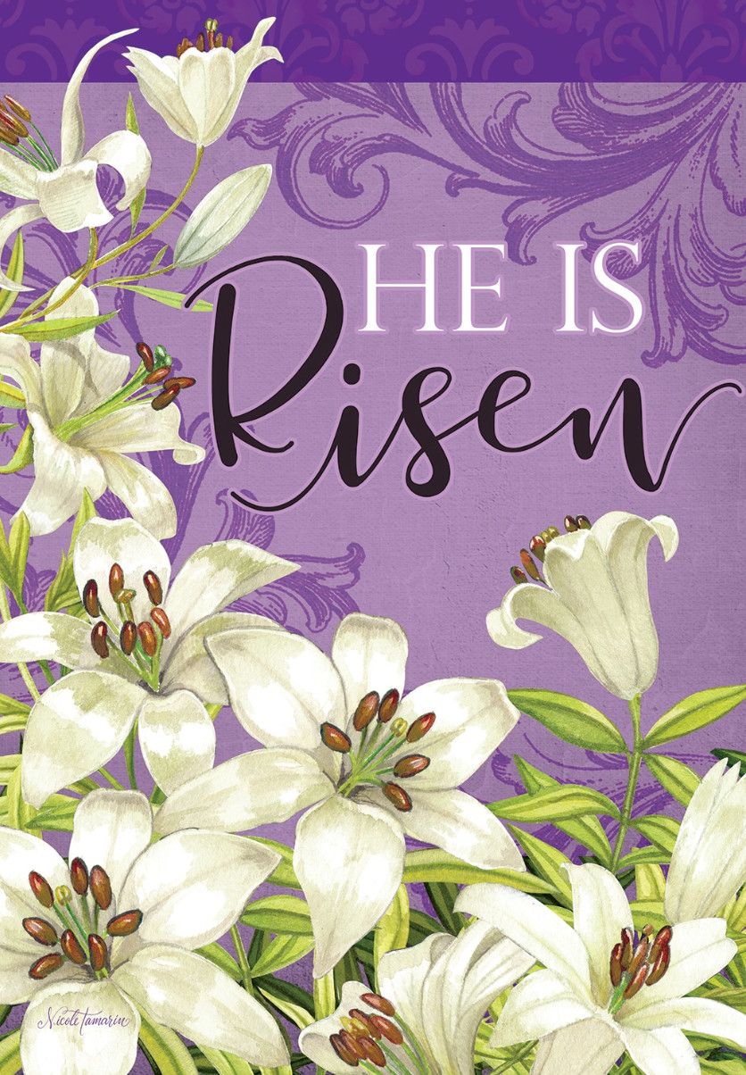 Easter Lilies Garden Flag