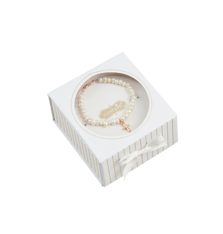 Boxed Gold Cross Bracelet