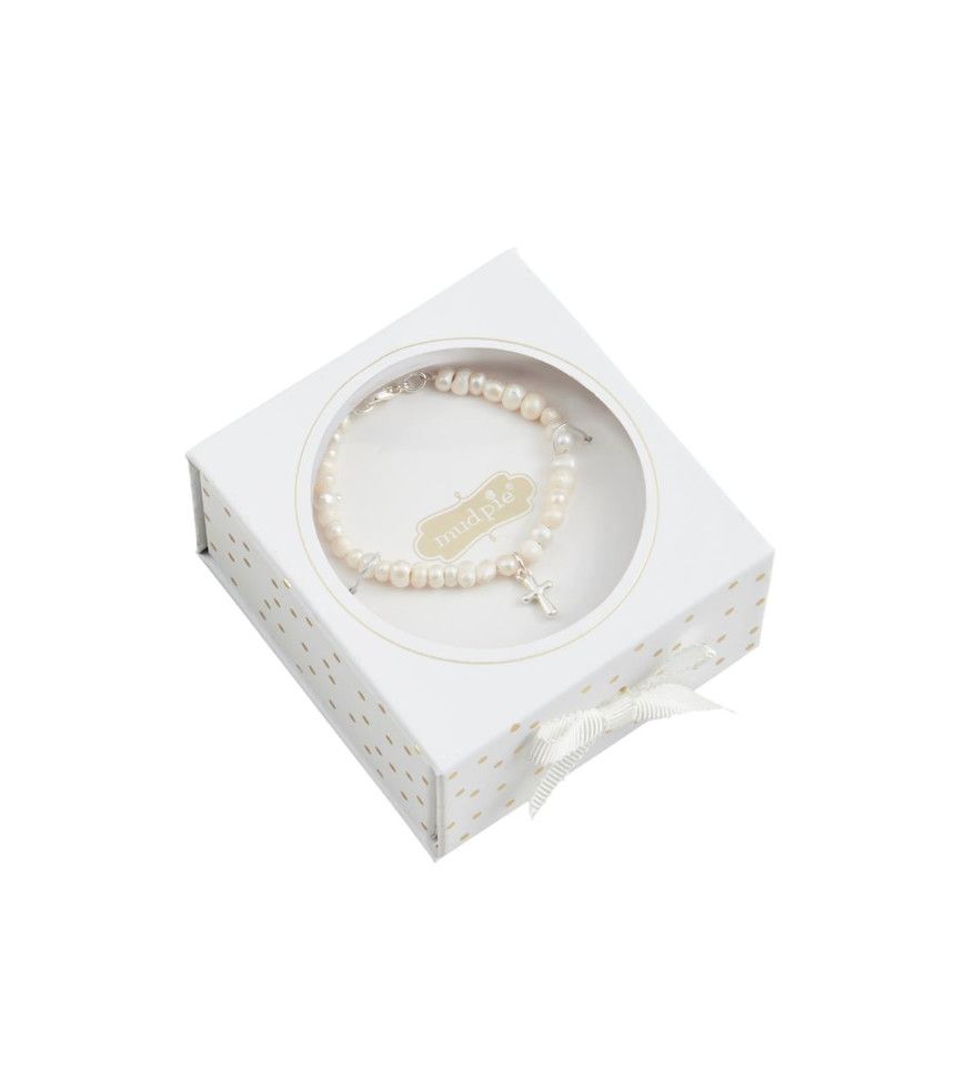 Boxed Silver Cross Bracelet
