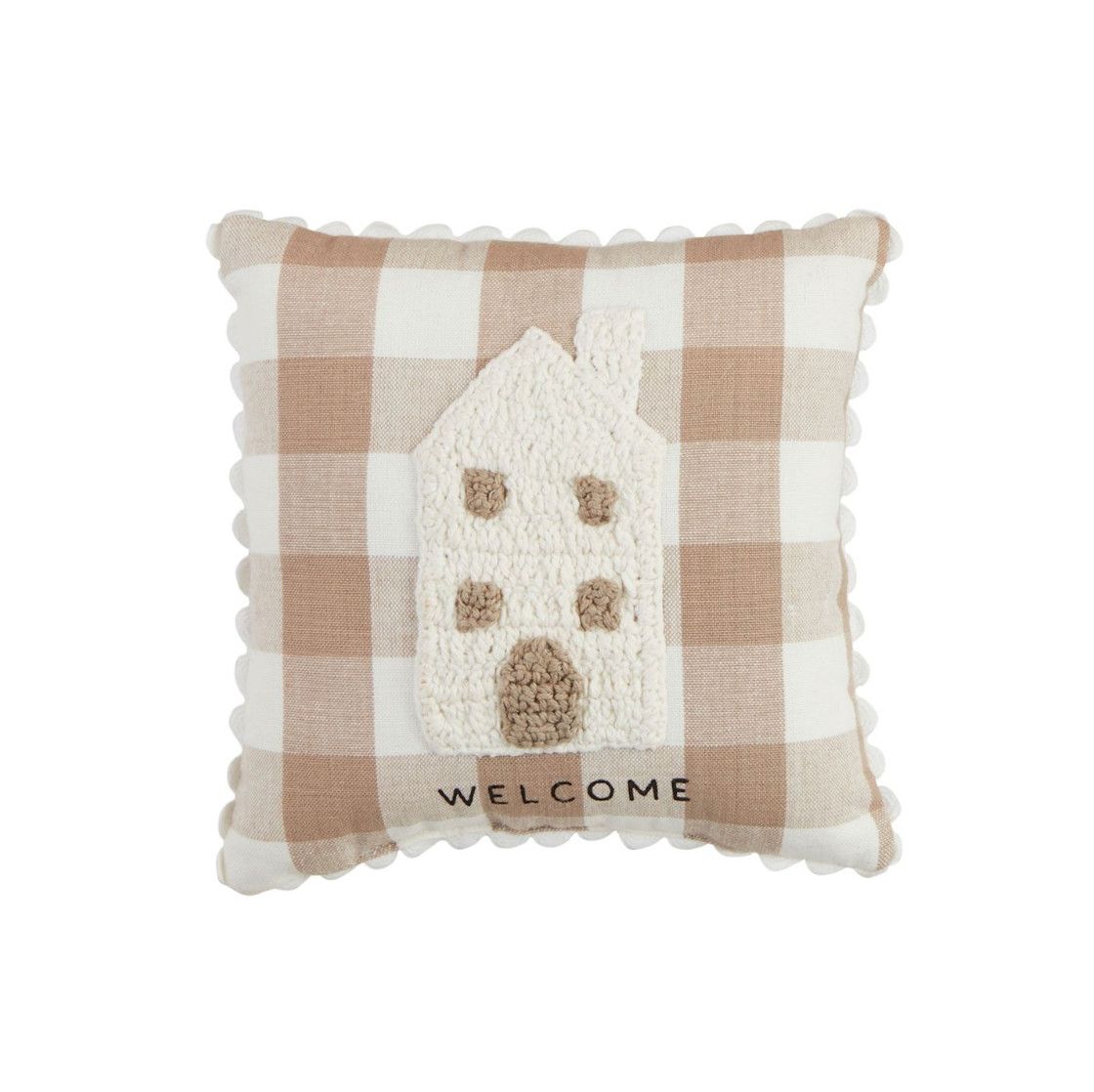 House Crochet Mini Pillow