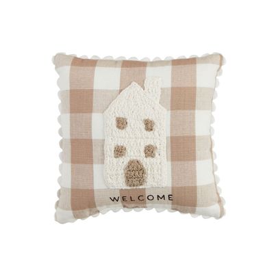 House Crochet Mini Pillow