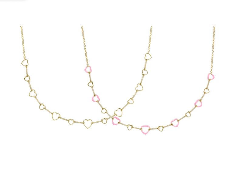 The Haisley Heart Gold Strand Necklace