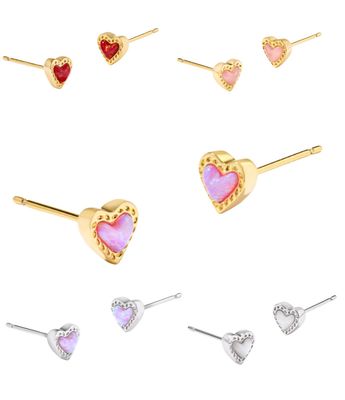 The Mini Ari Heart Stud Earrings