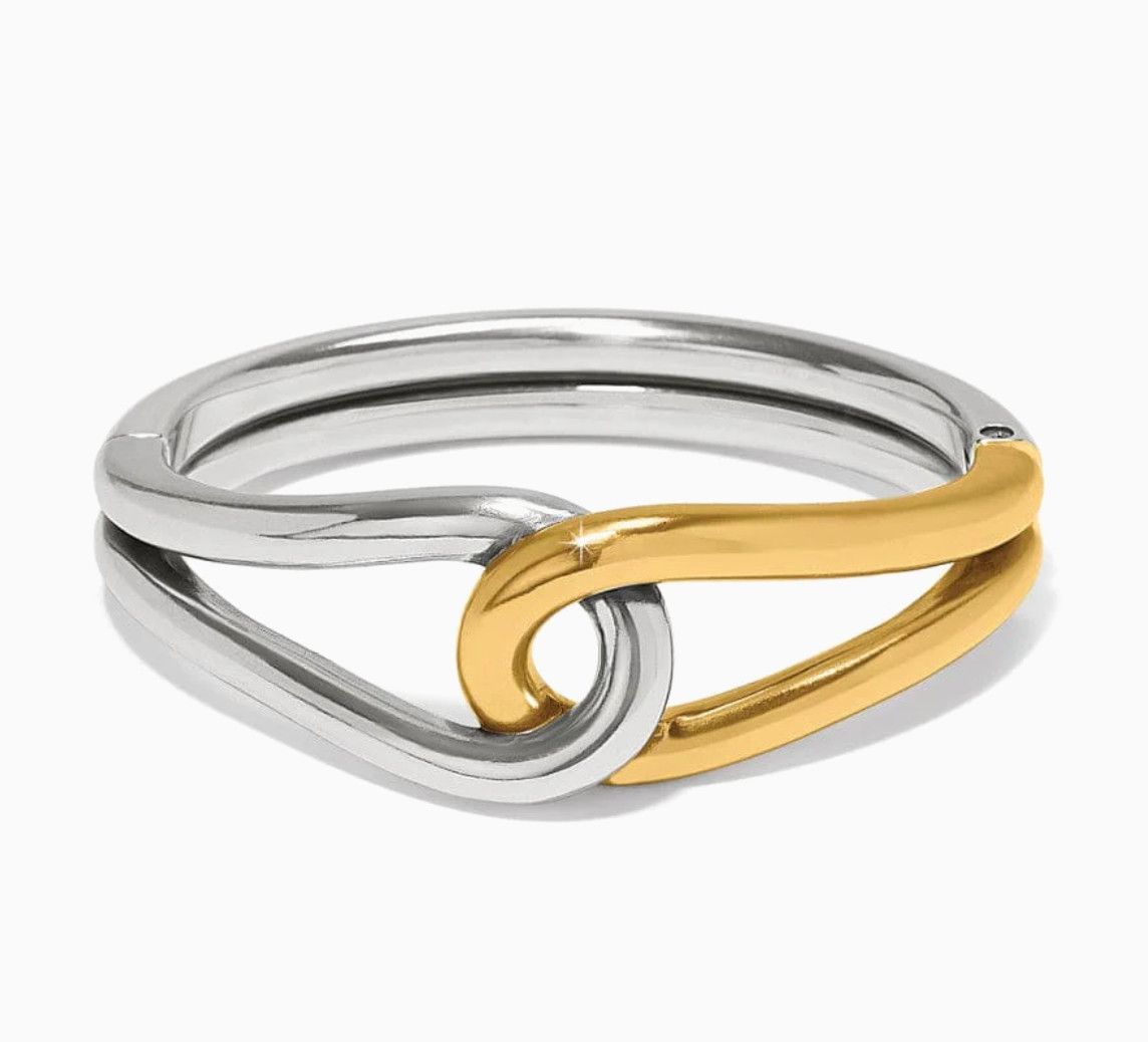 Interlok Curve Two Tone Hinge Bangle