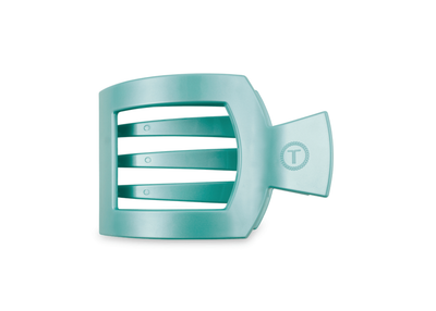 Teleties™ Flat Square Hair Clip | Totally Turquoise