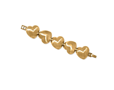 Trianon Heart Link Bracelet Gold