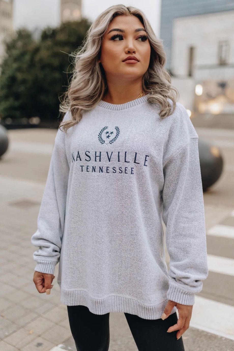 The NASH™ NASHVILLE Yarn Dyed Fleece Crewneck