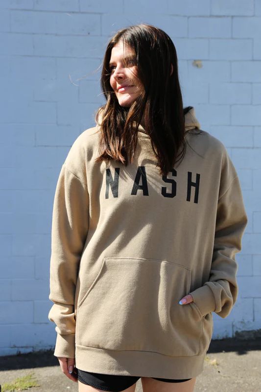 The NASH™ Basic Hoodie | Sandstone, Size: M