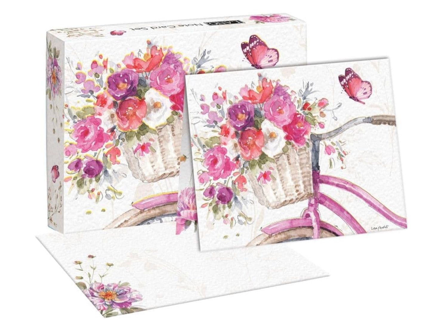 Blush Bicycle Boxed Note Cards