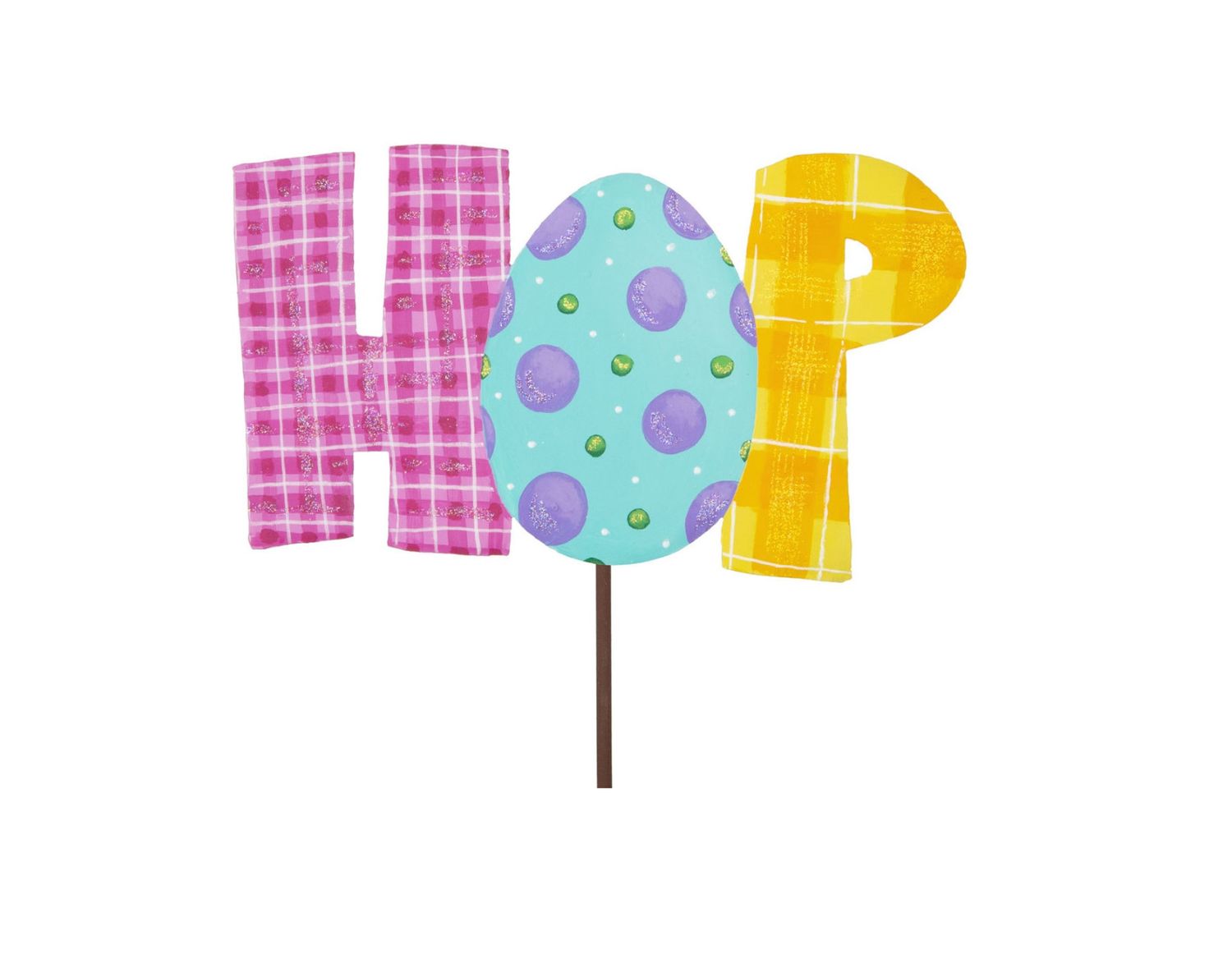 Round Top© |  Plaid Hop Sign
