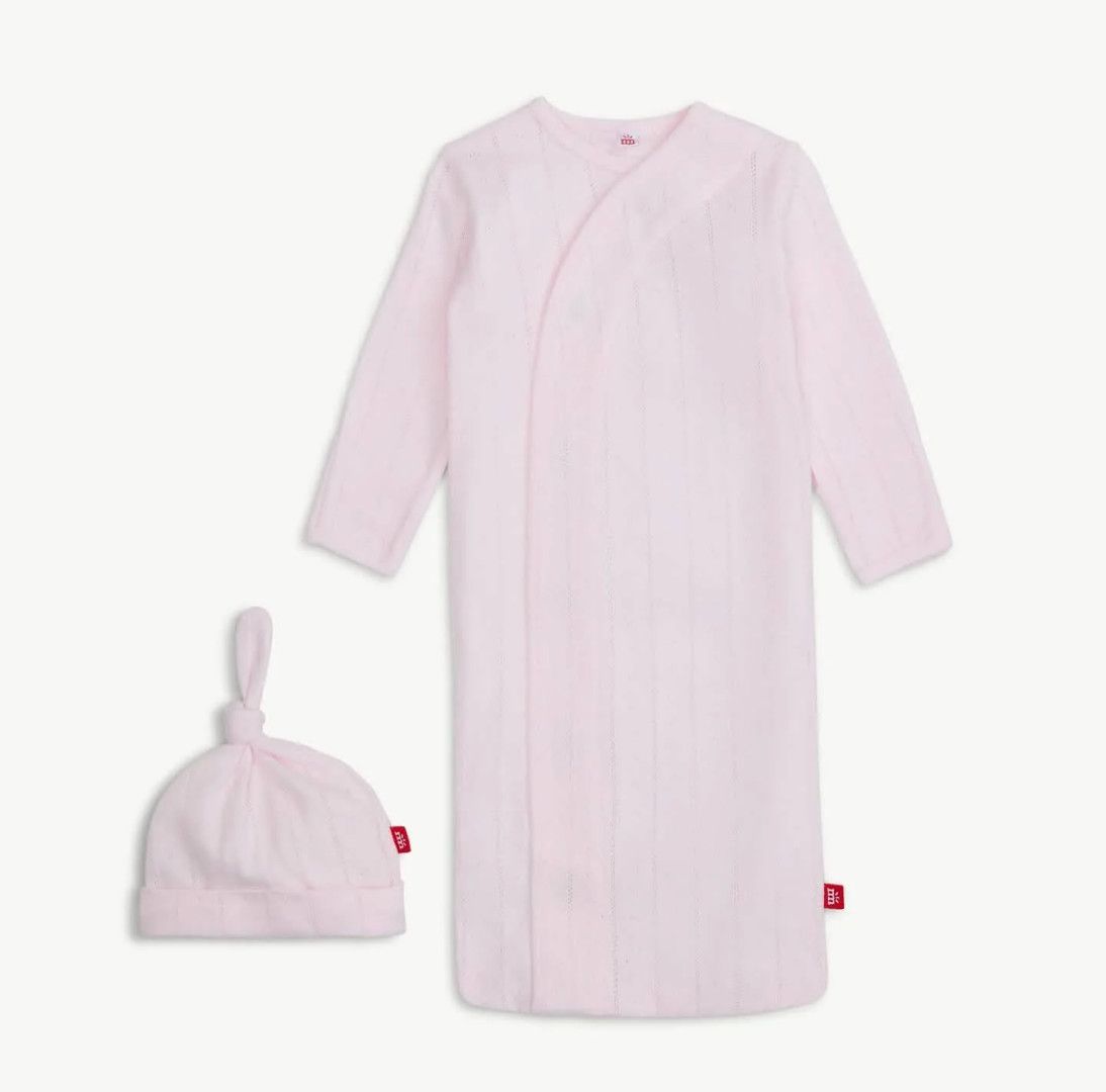 Magnetic Me™ Love Lines Gown &amp; Hat Set, Color: Pink, Size: NB-3
