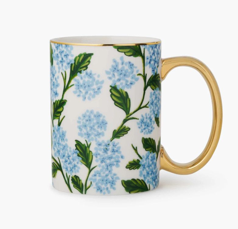 Hydrangea Porcelain Mug