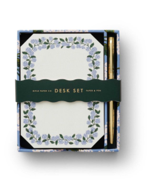 Hydrangea Note Writing Set