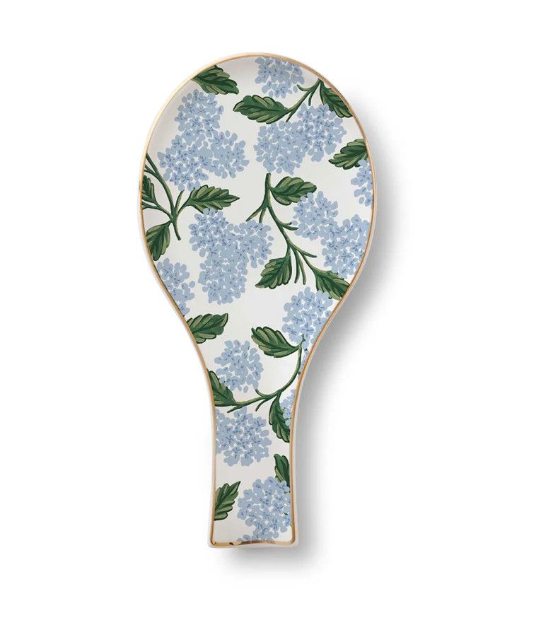 Hydrangea Porcelain Spoon Rest