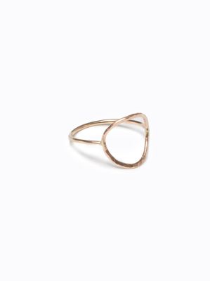 Able™ Hammered Circle Ring, Size: 5