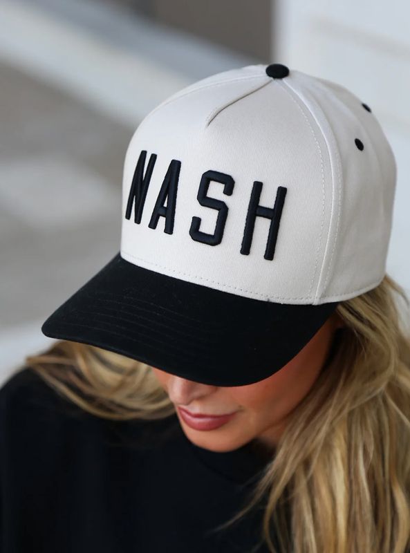 The NASH™ American Snapback | Black + Cream