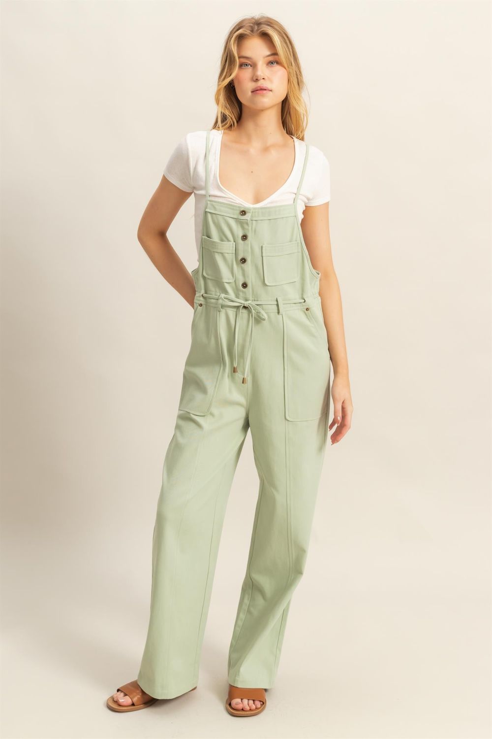 The Whitt Jumpsuit, Color: Sage, Size: S