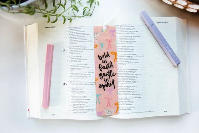 Bold in Faith Acrylic Bookmark