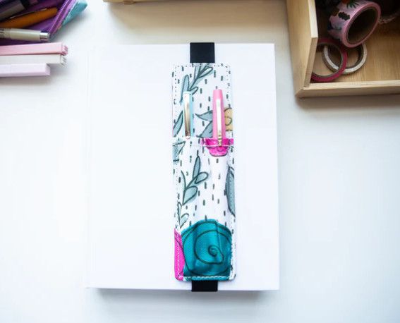 Church Floral Elastic Pen Holder