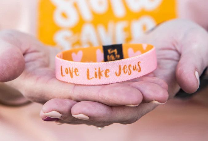 Kids Stretchy Bracelet Love Like Jesus