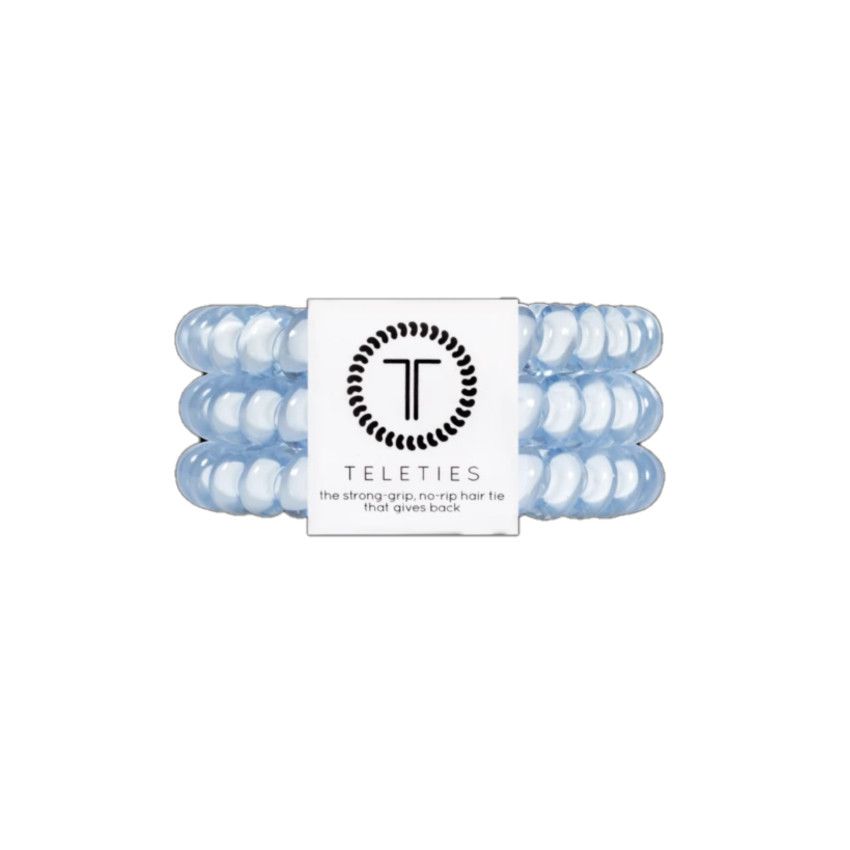 Teleties™ Hair Ties | Washed Denim , Size: Small