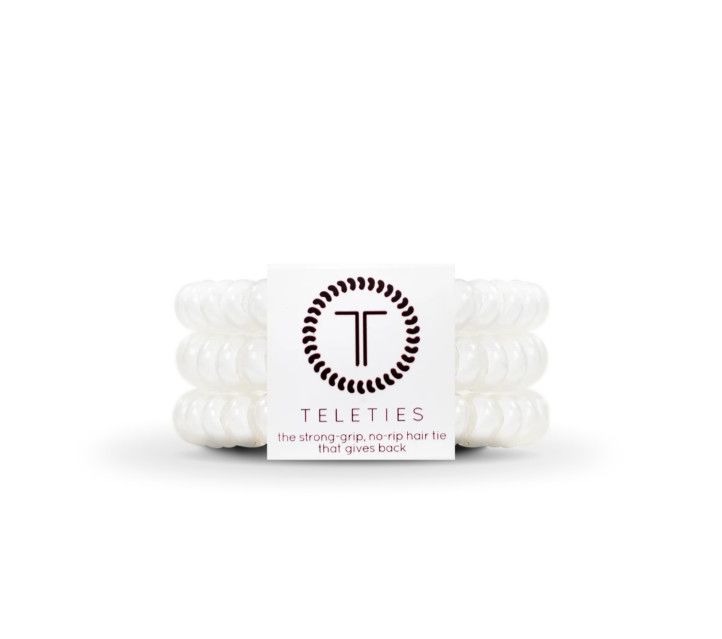 Teleties™ Hair Ties | Coconut White, Size: Small