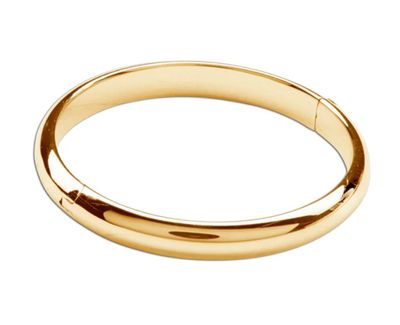 14K Gold Plated Child&#39;s Bangle
