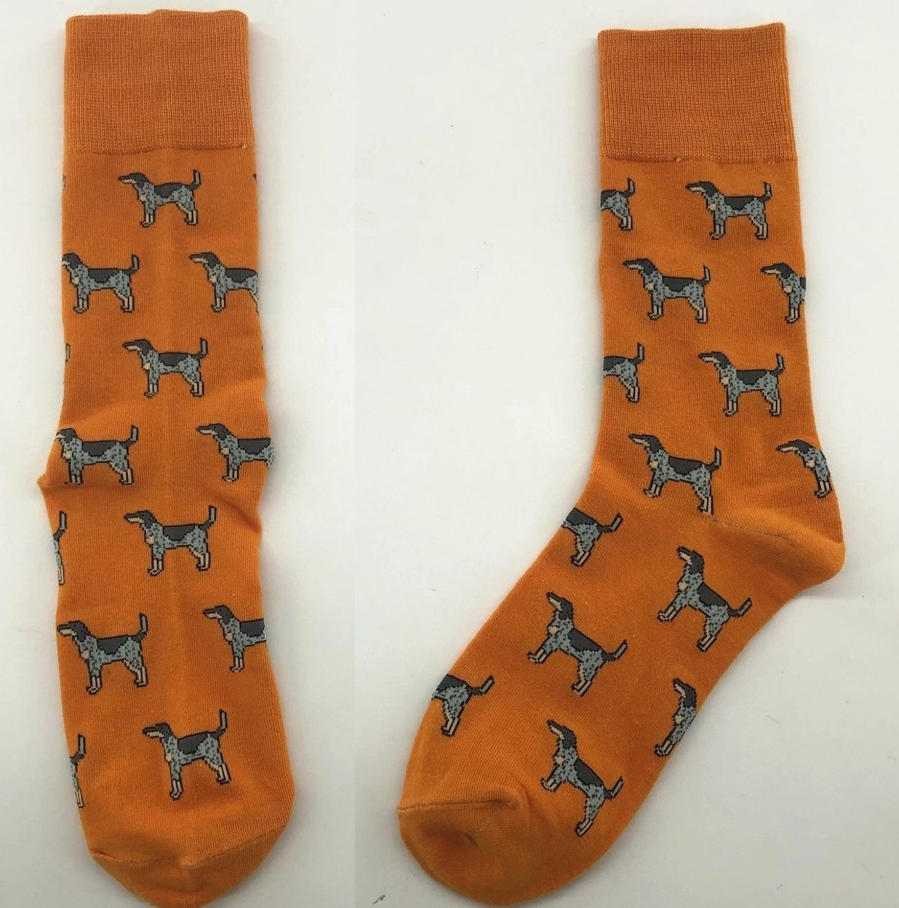 Orange Tennessee Smokey Dog Socks