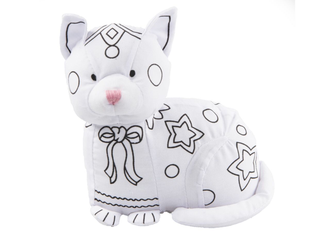 Coloring Kit Set | Stuffed Cat