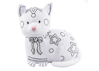 Coloring Kit Set | Stuffed Cat