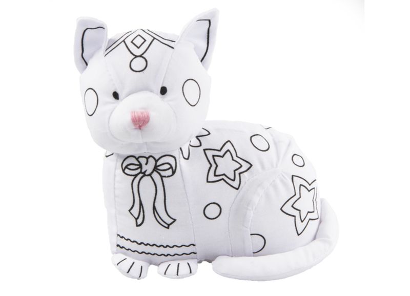 Coloring Kit Set | Stuffed Cat