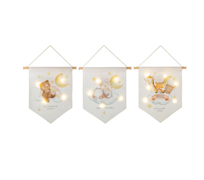 Light Up LED Baby Wall Banner
