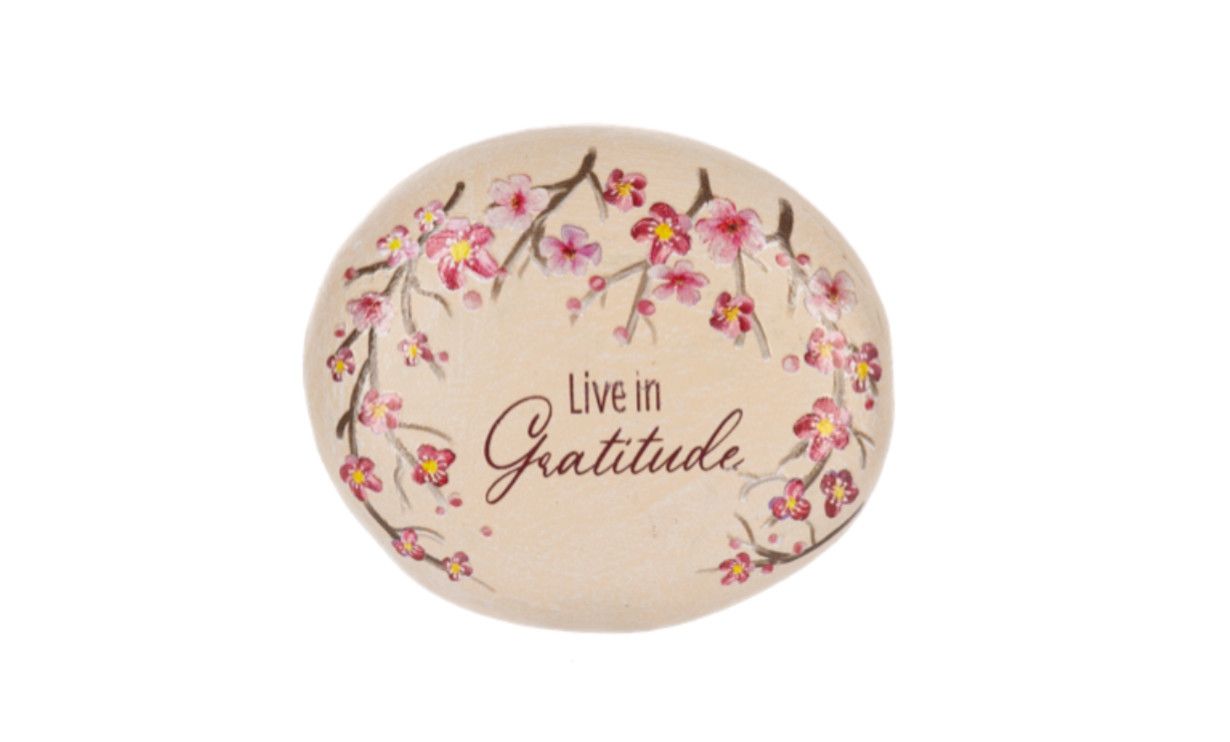 Small Garden Stone, Style: Live in Gratitude