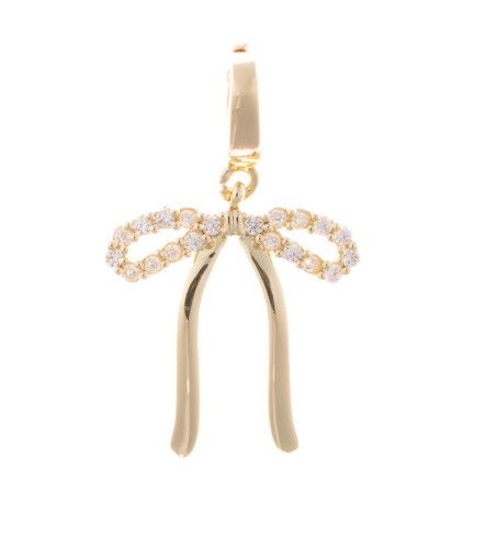 Crystal Top Bow Luxe Charm