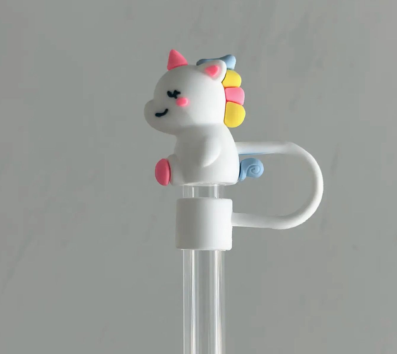 Happy Unicorn Straw Cover