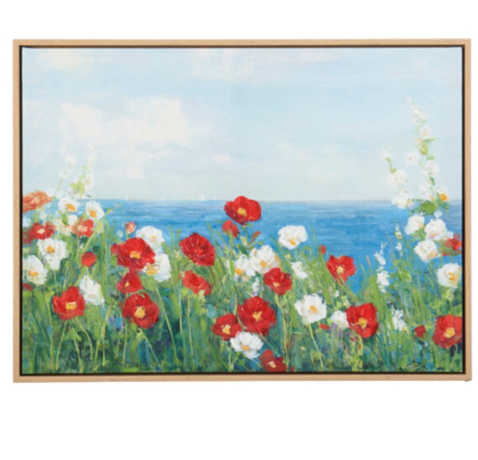 Through the Flowers Framed Wall Art