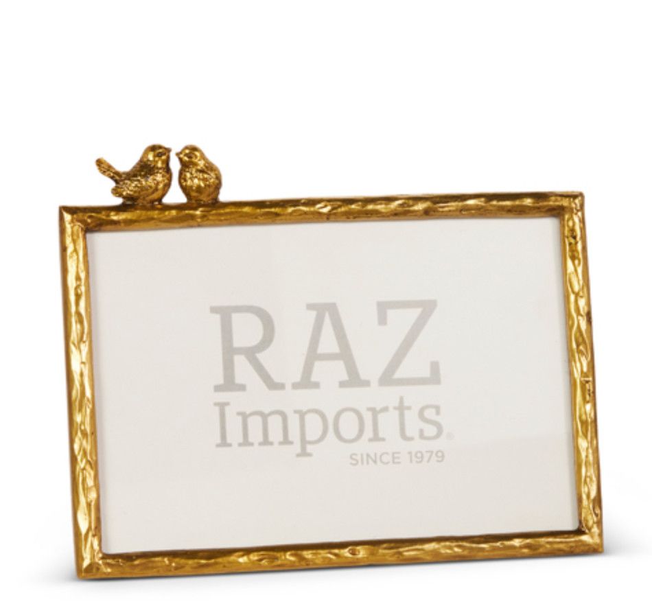 Rectangle Gold Bird Picture Frame