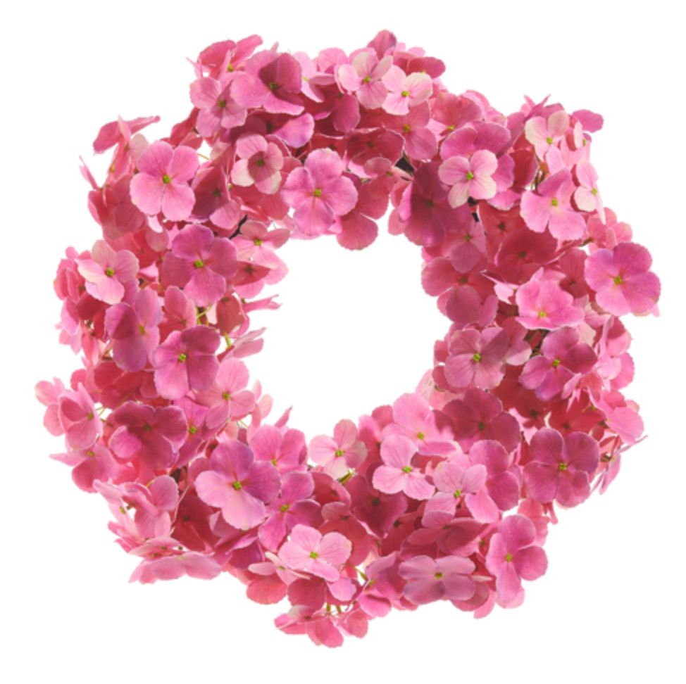 Pink Hydrangea Wreath