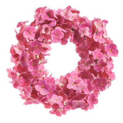 Pink Hydrangea Wreath