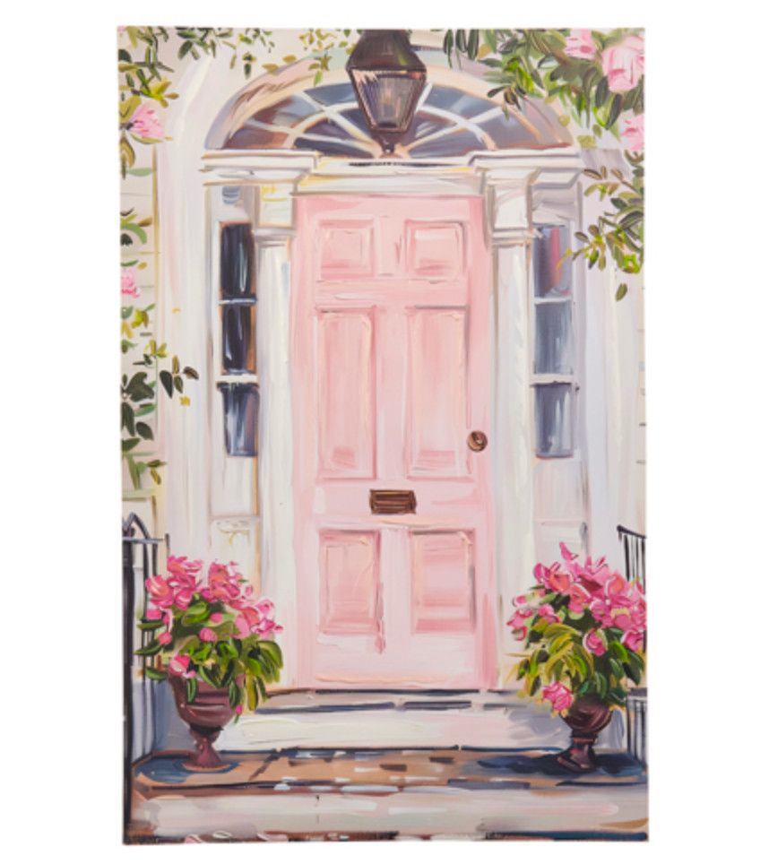 Pink Door Wall Art