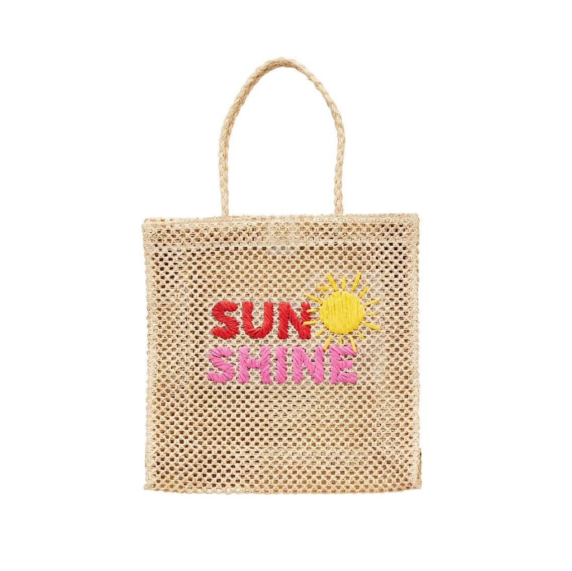 Woven Tote Bag, Style: Sunshine