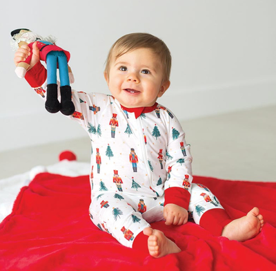 Cozy Baby Romper Nutcracker