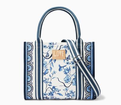 Indigo Song Bird Canvas Carryall