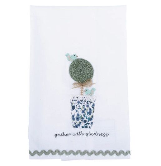 Gather with Gladness Topiary Tea Towel