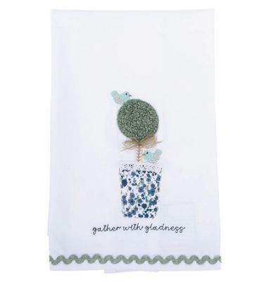 Gather with Gladness Topiary Tea Towel