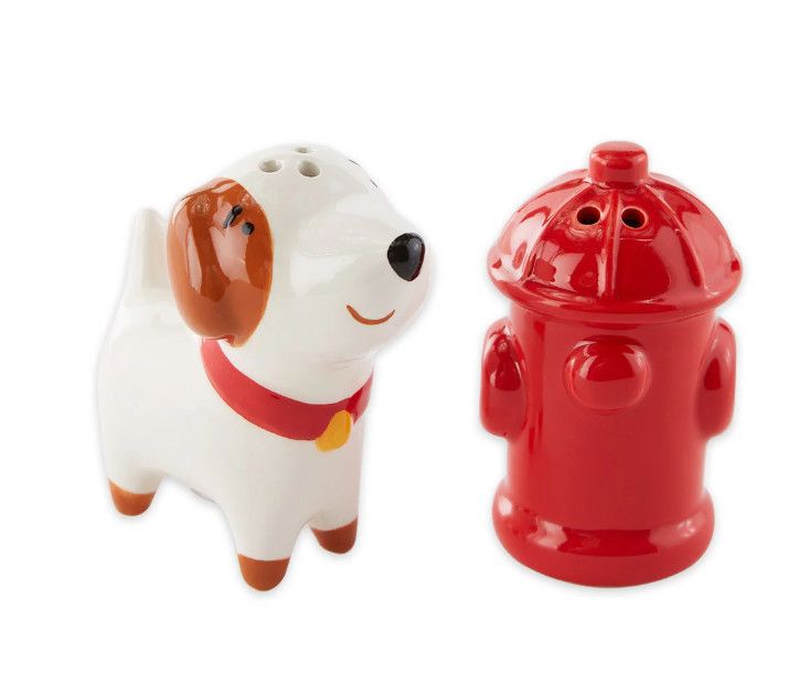 Dog + Fire Hydrant Salt &amp; Pepper Set